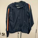 Zyia Active Rainbow Hooded Zip Up Wind Breaker Jacket Photo 1