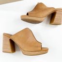 Kork-Ease  Harlin Platform Leather Slide Heel Sandals Brown 7 Photo 11