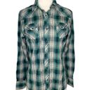 Kuhl ✨ Pearl Snap Shirt Womens Large Plaid Long Sleeve Outdoor Hiking Western ✨ Photo 1