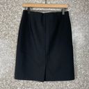 J.Jill  Black Elastic Waist Ponte Straight Pencil Skirt - Size XS - Knee Length Photo 6