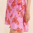 Anthropologie NWT  Pink Floral Halter Mini Dress Sz L Photo 4