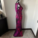 Cache  Red Purple Cowl Neck Dress evening designer gown brand new medium Photo 10