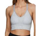 Rbx Active RBX Women's Ice Blue Seamless Jacquard Sports Bra Photo 1