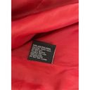 Jones New York  Red Nylon Trench Jacket Size M Button Front Coat Lightweight Photo 5