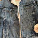 American Eagle Fleece Lined Denim Jacket Photo 4