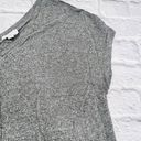 The Loft  Outlet Dress Women's Medium‎ Grey Heathered Short Sleeve Pockets Lounge Photo 2