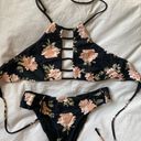 O'Neill Black And Floral Bathing Suit Set Photo 0