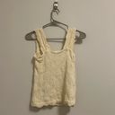 Free People Love Letter Cami in Ivory size M/L Photo 2