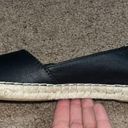 Olukai  Kaula Pa'a 'Ili Leather Slip On Espadrille Flat Black 7.5 Photo 5