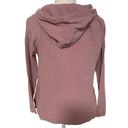 Loft  | Mauve Light Purple Hooded Pullover 100% Cotton Lightweight Beachy Size XS Photo 2