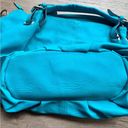 Yoki NWT  Teal Vegan Leather Tassel 2-Way Slouchy Shoulder Bag Photo 8