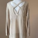 Wishlist  | Tan Knit Cross Back Sweater Sz S/M Photo 4