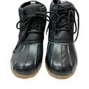 st. john's bay St John’s Bay Women’s Denton Flat Heel Rain Boots black size 9 Photo 3