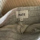 Mate the Label Front Seam Gray Fleece Joggers Photo 1