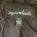 Sequin Hearts  Black Dress Photo 8