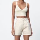 ZARA High Waisted Denim Shorts Photo 3