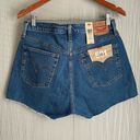 Levi's  Women's 501 Original High Rise Denim Jean Cut Off Shorts in Jive Stone Photo 5