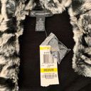 INC NWT  Faux Fur Knit Single Breasted Trench Coat Photo 6