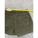 American Eagle  Womens Corduroy Mom Mini Skort Green Boho High Rise NEW 27 Photo 3