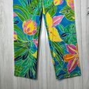 Ralph Lauren Lauren  Vibrant Tropical Print Vacation Crop Ankle Pant size 4 Photo 5