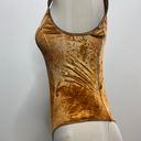 Wilfred Free Orange Velvet Like Bodysuit Photo 6