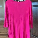 The Comfy Oversized Flowy Long Top Hot Pink Womens XS Roomy Photo 4