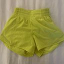 Lululemon Hotty Hot Shorts 4” Lined Neon Yellow Photo 0