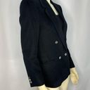 American Vintage Vintage 70's Cashmere Double Breasted Blazer in black made in USA size 6 Photo 5