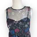 Disney  LC Lauren Conrad Snow White Black Floral Tulle High-Low Flare Dress Photo 4