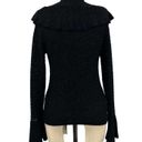 Krass&co  Ruffled-Trim Turtleneck Sweater in Black Size Small Photo 6