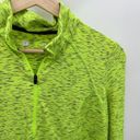 Xersion  Neon Yellow Quarter Zip Pullover Athleisure Active Womens Size Medium Photo 3