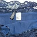 H&M Navy Blue Off Shoulder Lace Dress Photo 3