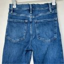 frame denim  Ali High Rise Cigarette Raw Hem Blue Jeans- Size 24 Photo 4