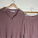 Free People  Beach Henley Picnic Sweater Set In Mauve Photo 7