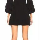 Alexis  Fia Plunging Black Balloon Ruffle Long Sleeve Dress Photo 1