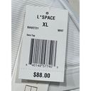 l*space L* Ribbed Vera Bikini Top in White XLarge New Womens Swimsuit Photo 8