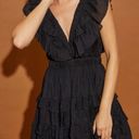 Endless Rose Black Ruffle Sleeve Dress Photo 4