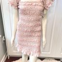 The Impeccable Pig Pink Floral Smocked Mini Dress | NWT Photo 3