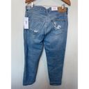 H&M  &Denim Boyfriend Low Waist Tapered Leg Distressed Jeans Womens Sz 10 NWT Photo 2