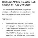 Nike  DRI-FIT Ace Pleated Golf Dress size Medium NWT Photo 4