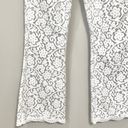 Vintage Finley White Lace Pants Flare Boot Leg High Waist Lace Overlay Sz 6 Photo 2