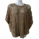 Chico's  Crochet Pullover Poncho Shaw Sweater S/M Small Medium Photo 0