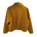 Joy Lab Women Sherpa sweatshirt pullover half zip Long Sleeve High Neck Yellow S Photo 3