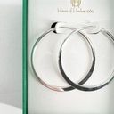 House of Harlow NIB  1960 Classic Hoops Silver Photo 2