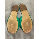 J.Crew Twisted Slide Sandal Size 7 Deep Dark Green Elegant Feminine Y2K Coquette Photo 2