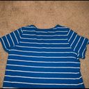 Coldwater Creek  Dark Blue & White Striped Shirt size XL Photo 8