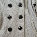 Sebby MM Essentials by  Cotton Blend Hooded Peacoat Gray Size Small Photo 1