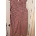 W By Worth  PINK CHECKED SHIFT DRESS WOMENS SIZE 6 Photo 4