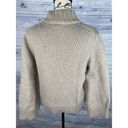 Banana Republic  Mock Neck Chunky Rib Knit Sweater Womens XS Beige Long Sleeve Photo 1