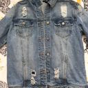 Forever 21 Denim Distressed Jacket Photo 0